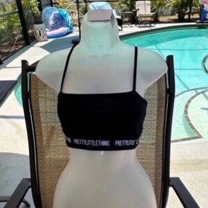 PrettyLittleThing Black Lace Bra Intimates